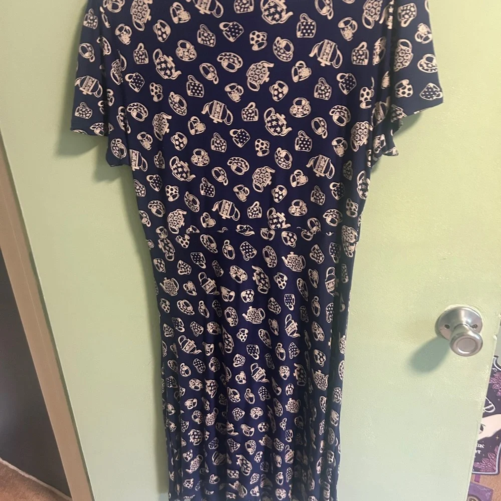 Cath Kidston Navy and white teacup tea Dress. Very rare. - Picture 3 of 3